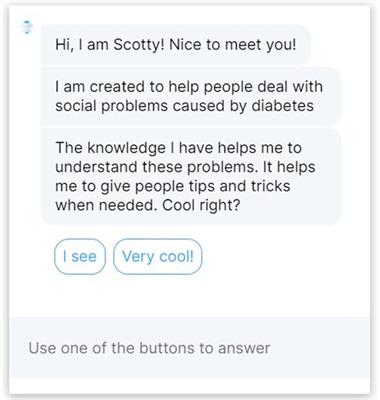 Reducing social diabetes distress with a conversational agent support system: a three-week technology feasibility evaluation